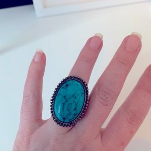 Turquoise Boho Statement Ring